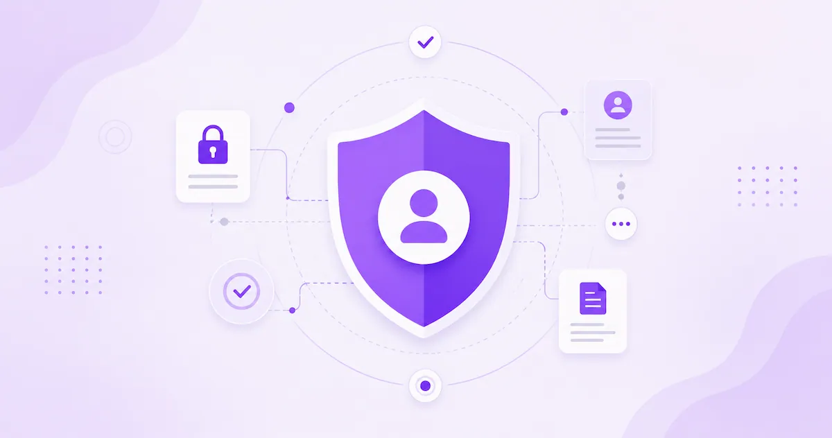 Privacy policy banner explaining how FontBlush protects user data